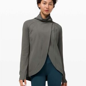 Lululemon Rulu Rally Wrap Relaxed Fit Women’s Size 10 Grey Sage GRSG Green